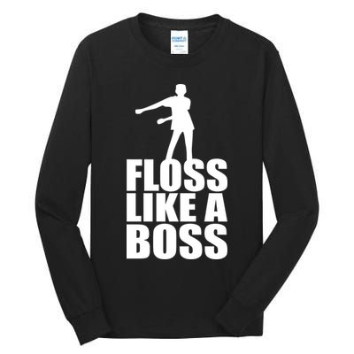 Floss Like A Boss Dance Logo Tall Long Sleeve T-Shirt