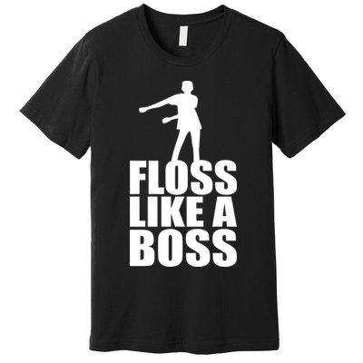 Floss Like A Boss Dance Logo Premium T-Shirt