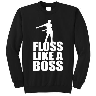 Floss Like A Boss Dance Logo Tall Sweatshirt
