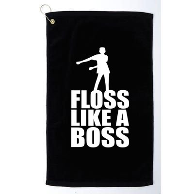 Floss Like A Boss Dance Logo Platinum Collection Golf Towel