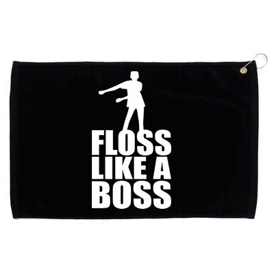 Floss Like A Boss Dance Logo Grommeted Golf Towel