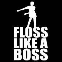 Floss Like A Boss Dance Logo Women's V-Neck T-Shirt