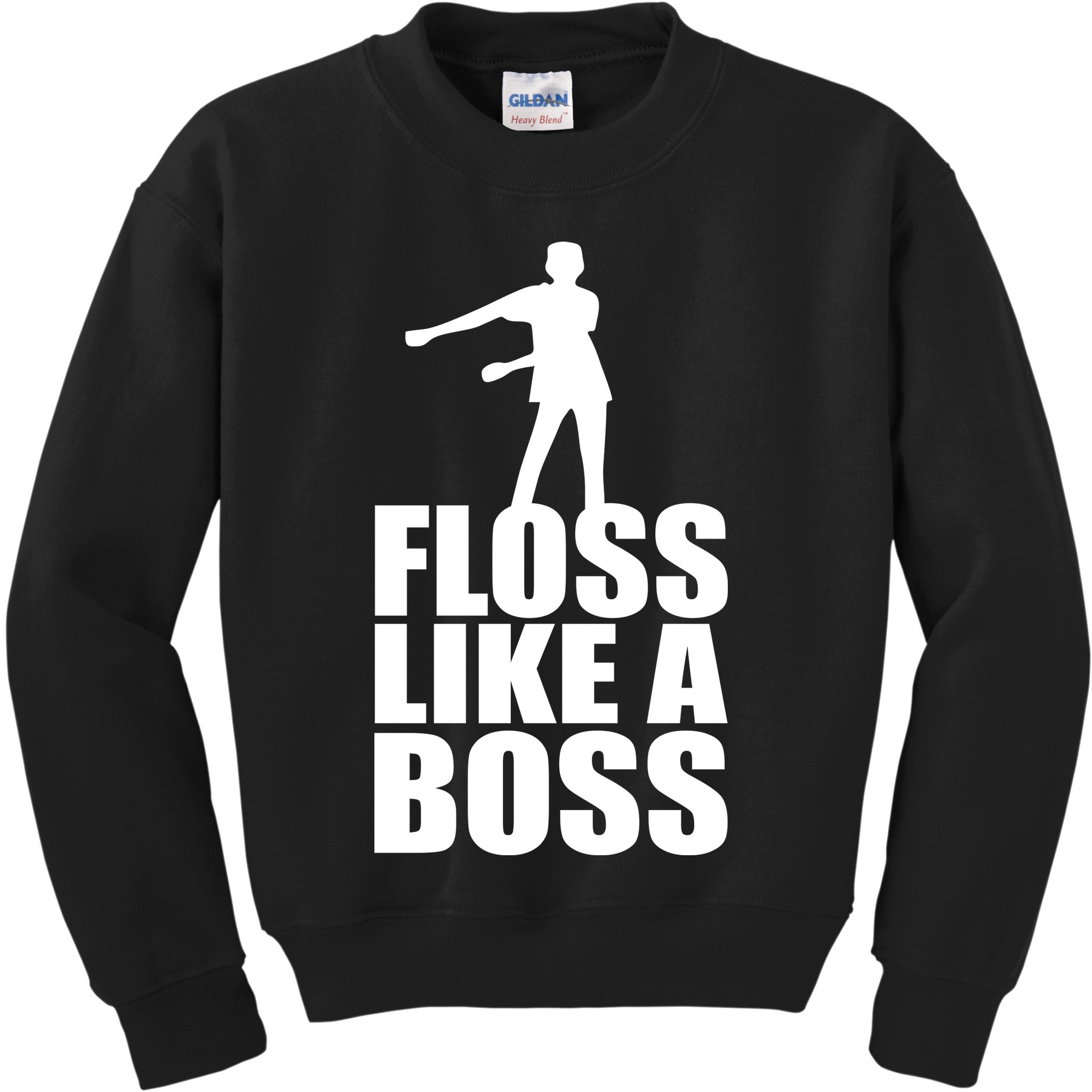 Floss Like A Boss Dance Logo Kids Sweatshirt