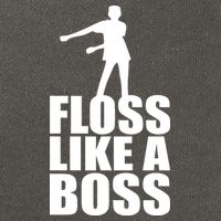 Floss Like A Boss Dance Logo Cotton Canvas Backpack
