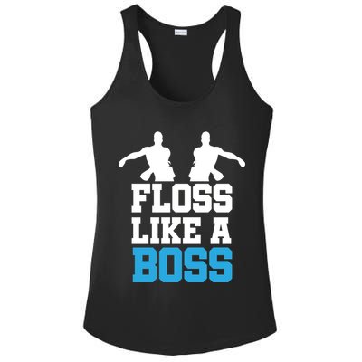 Floss Like a Boss Dance Move Ladies PosiCharge Competitor Racerback Tank