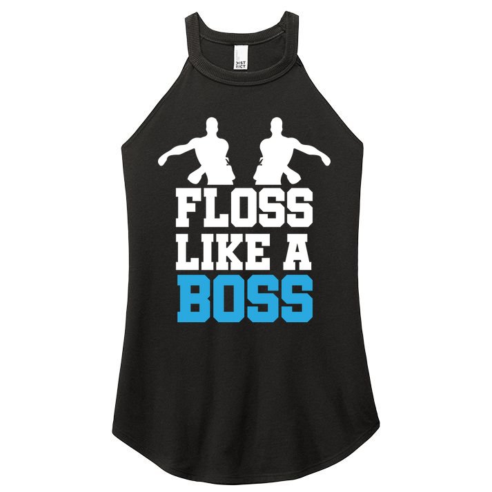 Floss Like a Boss Dance Move Women's Perfect Tri Rocker Tank