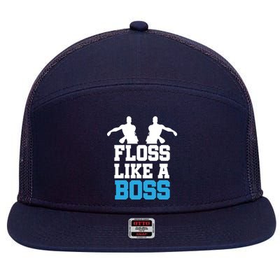 Floss Like a Boss Dance Move 7 Panel Mesh Trucker Snapback Hat