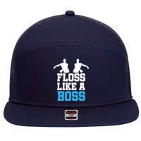 Floss Like a Boss Dance Move 7 Panel Mesh Trucker Snapback Hat