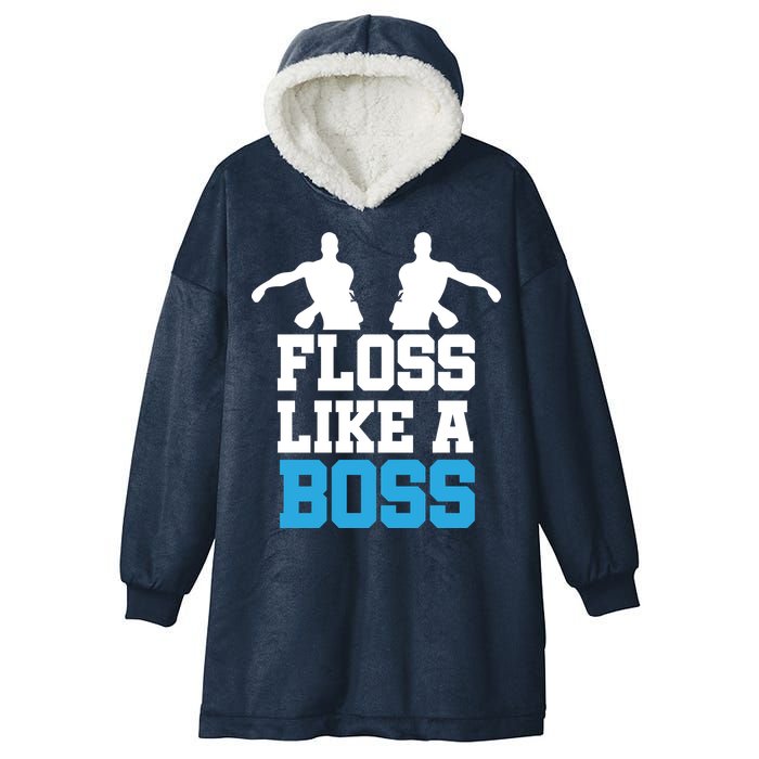 Floss Like a Boss Dance Move Hooded Wearable Blanket