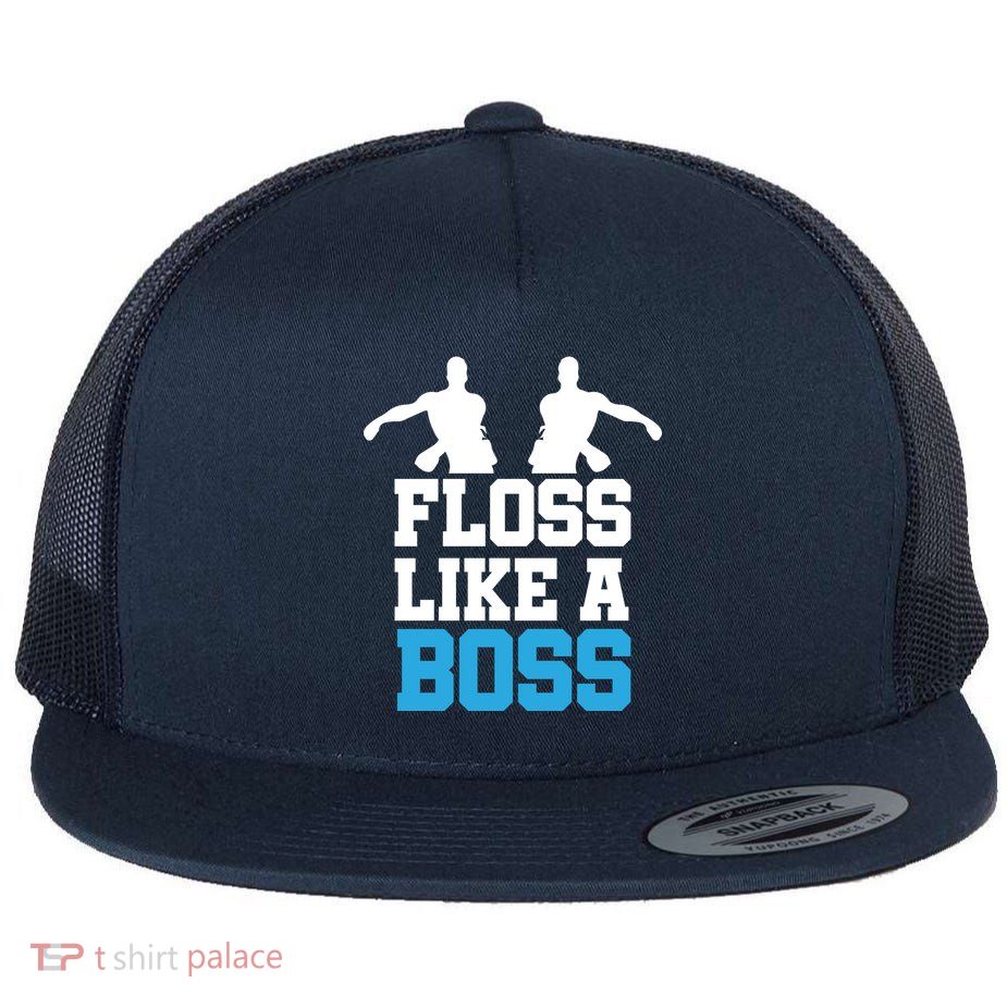 Floss Like a Boss Dance Move Flat Bill Trucker Hat