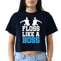 Floss Like a Boss Dance Move Crop Top