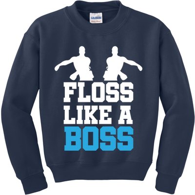 Floss Like a Boss Dance Move Kids Sweatshirt