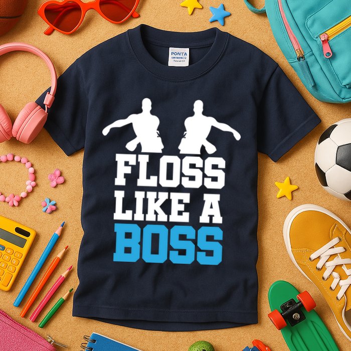 Floss Like a Boss Dance Move Kids T-Shirt
