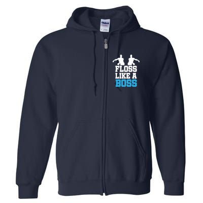 Floss Like a Boss Dance Move Full Zip Hoodie