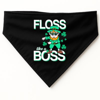 Floss Like A Boss Leprechaun USA-Made Doggie Bandana