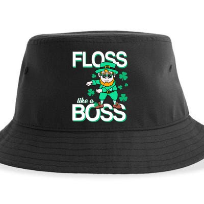 Floss Like A Boss Leprechaun Sustainable Bucket Hat