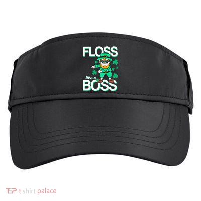 Floss Like A Boss Leprechaun Adult Drive Performance Visor