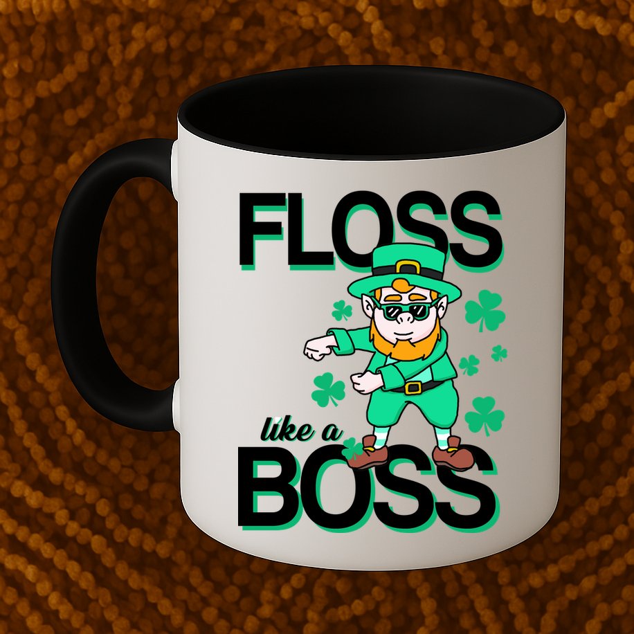 Floss Like A Boss Leprechaun Mug