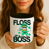 Floss Like A Boss Leprechaun Mug