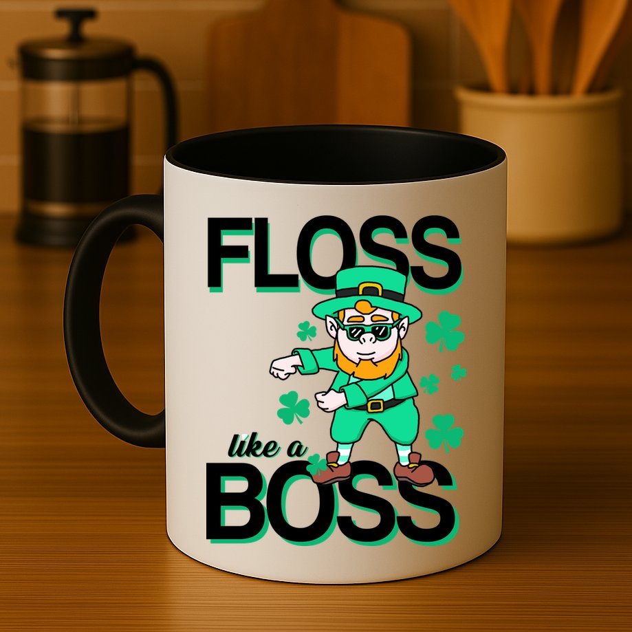 Floss Like A Boss Leprechaun Mug