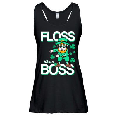 Floss Like A Boss Leprechaun Ladies Essential Flowy Tank