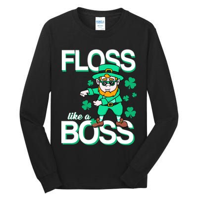Floss Like A Boss Leprechaun Tall Long Sleeve T-Shirt