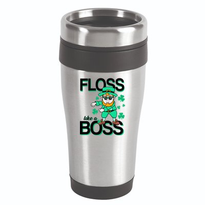 Floss Like A Boss Leprechaun 16oz Travel Tumbler