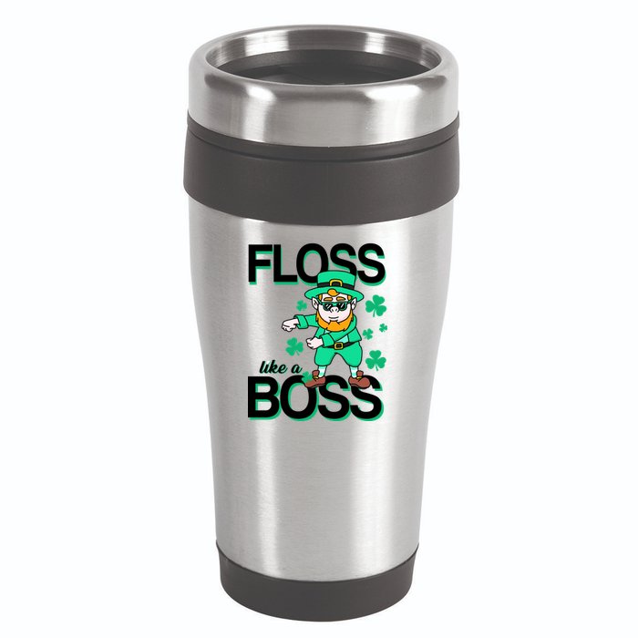 Floss Like A Boss Leprechaun 16oz Travel Tumbler