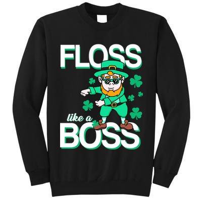 Floss Like A Boss Leprechaun Tall Sweatshirt