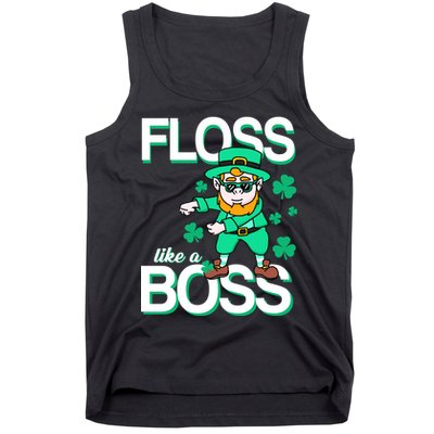 Floss Like A Boss Leprechaun Tank Top