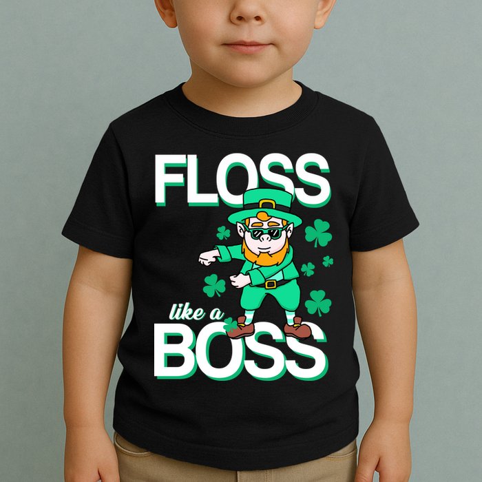 Floss Like A Boss Leprechaun Toddler T-Shirt