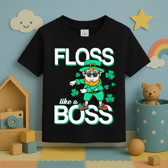 Floss Like A Boss Leprechaun Toddler T-Shirt