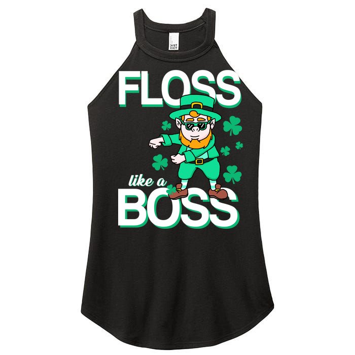 Floss Like A Boss Leprechaun Women’s Perfect Tri Rocker Tank