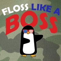 Floss Like a Boss Penguin Dancing Legacy Tie Dye Trucker Hat
