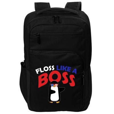 Floss Like a Boss Penguin Dancing Impact Tech Backpack