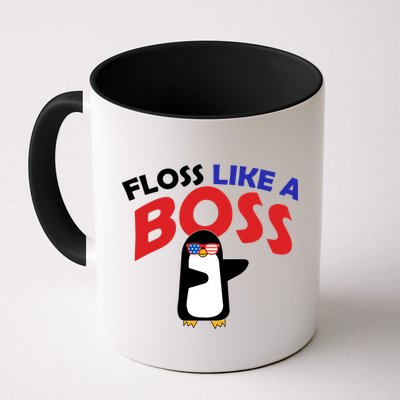Floss Like a Boss Penguin Dancing Mug