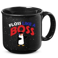 Floss Like a Boss Penguin Dancing 15oz Campfire Ceramic Mug