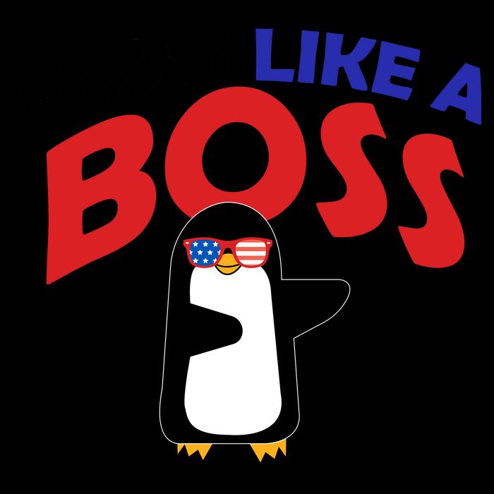Floss Like a Boss Penguin Dancing 16oz Travel Tumbler
