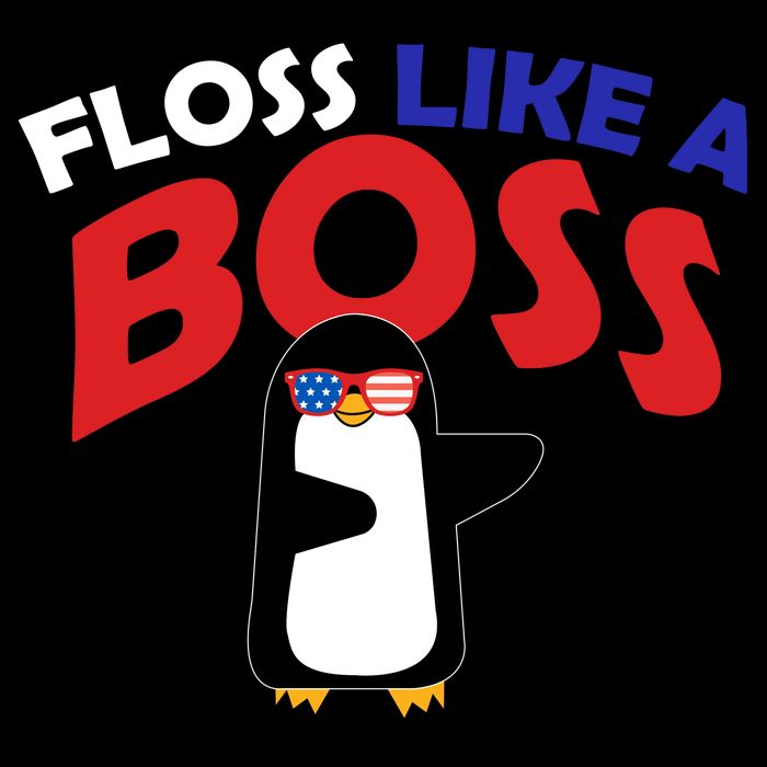 Floss Like a Boss Penguin Dancing Toddler Sweatshirt