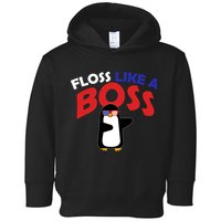 Floss Like a Boss Penguin Dancing Toddler Hoodie