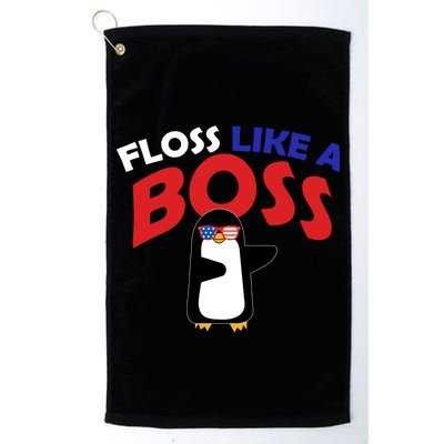 Floss Like a Boss Penguin Dancing Golf Towel