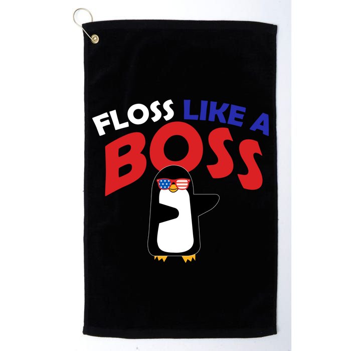 Floss Like a Boss Penguin Dancing Golf Towel