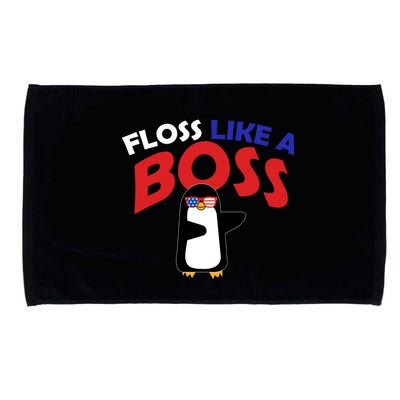 Floss Like a Boss Penguin Dancing Microfiber Hand Towel