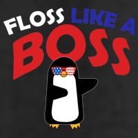 Floss Like a Boss Penguin Dancing Microfiber Hand Towel