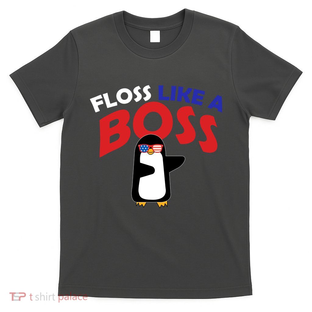 Floss Like a Boss Penguin Dancing T-Shirt