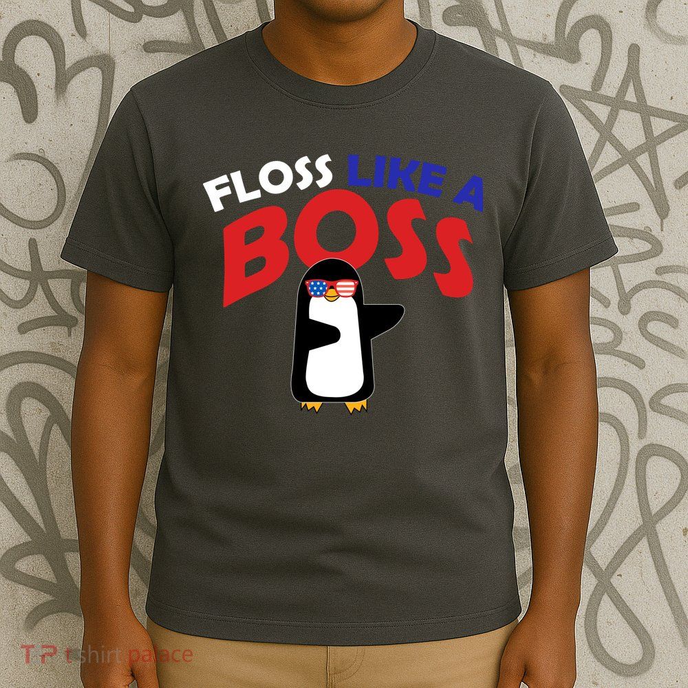 Floss Like a Boss Penguin Dancing T-Shirt