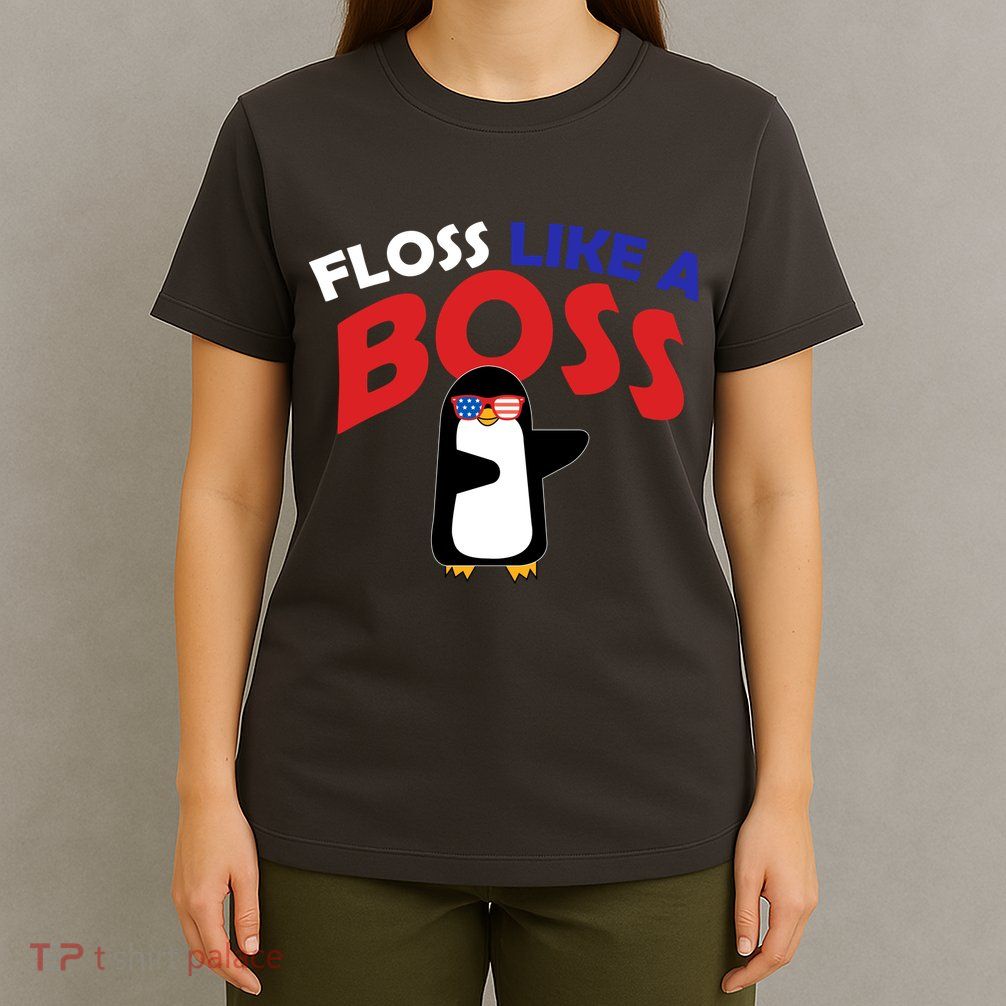 Floss Like a Boss Penguin Dancing T-Shirt