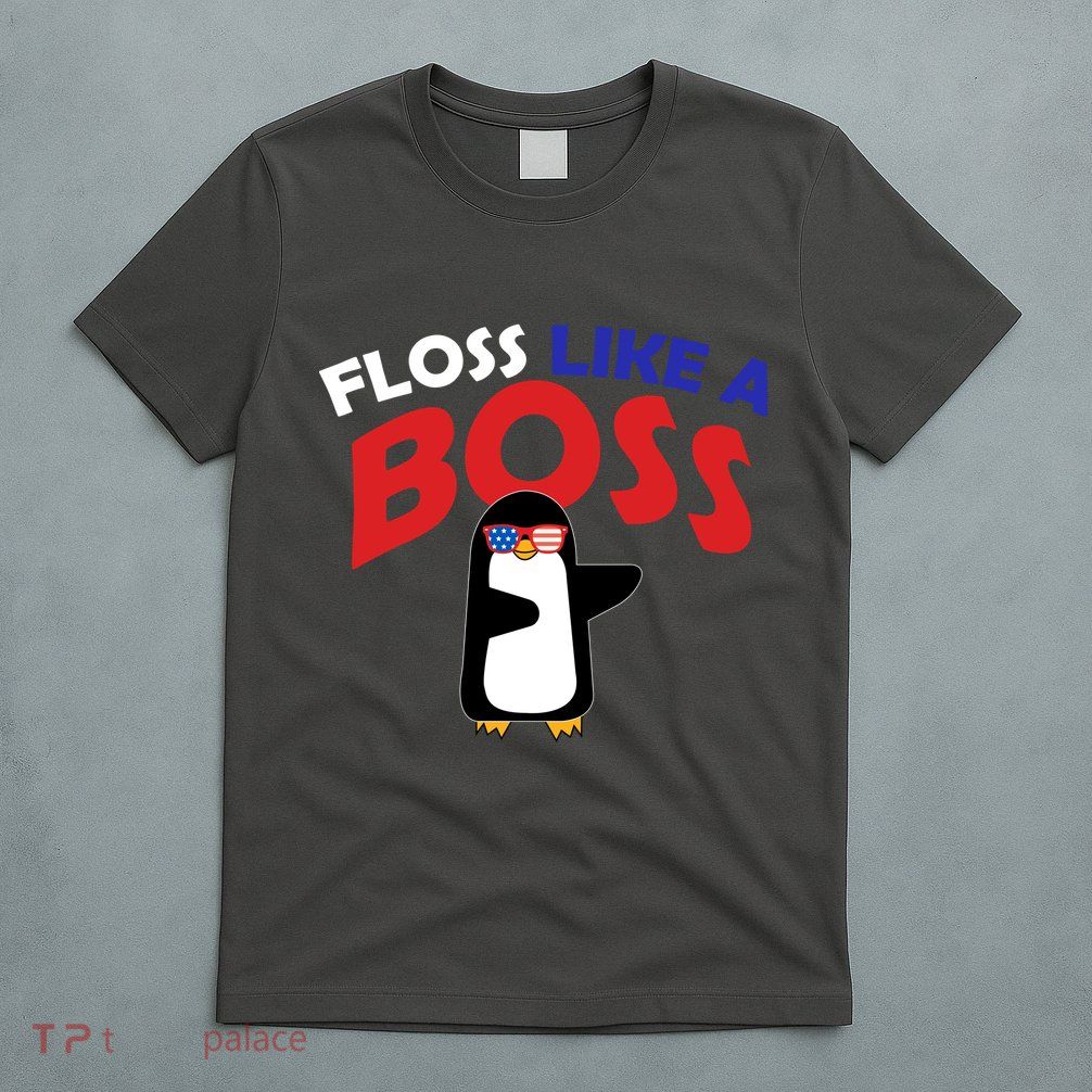 Floss Like a Boss Penguin Dancing T-Shirt
