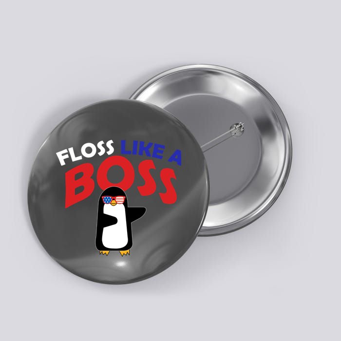 Floss Like a Boss Penguin Dancing Button