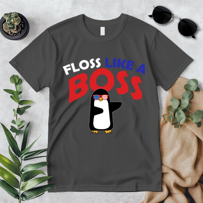Floss Like a Boss Penguin Dancing Premium T-Shirt
